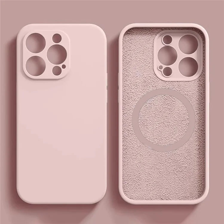 For iPhone 15 Pro Magnetic Case Shockproof Soft TPU Phone Cover