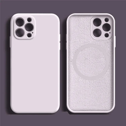 For iPhone 15 Pro Magnetic Case Shockproof Soft TPU Phone Cover