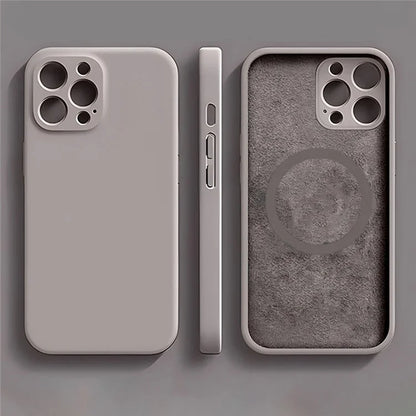 For iPhone 15 Pro Magnetic Case Shockproof Soft TPU Phone Cover