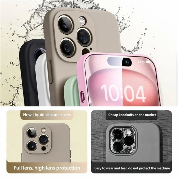 For iPhone 15 Pro Magnetic Case Shockproof Soft TPU Phone Cover