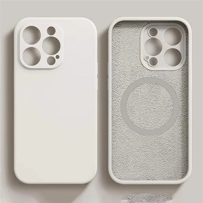 For iPhone 15 Pro Magnetic Case Shockproof Soft TPU Phone Cover