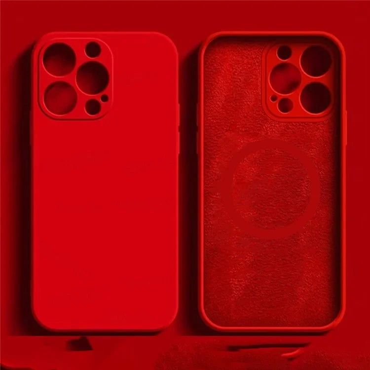 For iPhone 15 Pro Magnetic Case Shockproof Soft TPU Phone Cover