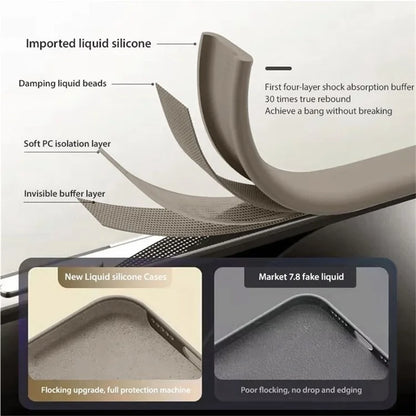 For iPhone 15 Pro Magnetic Case Shockproof Soft TPU Phone Cover