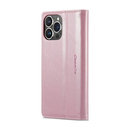 CASEME 003 Series For iPhone 16 Pro Max Case Retro Leather Wallet Flip Phone Cover