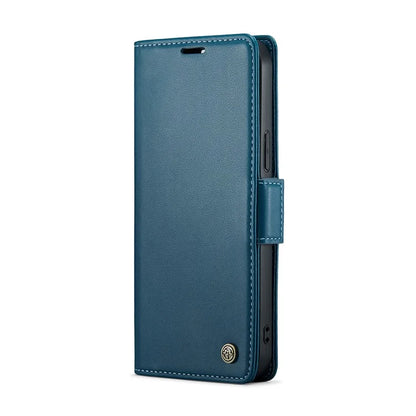 CASEME 023 Series For iPhone 16 Pro Max Case RFID Blocking Glossy Stand Phone Cover