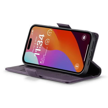 CASEME 023 Series For iPhone 16 Pro Max Case RFID Blocking Glossy Stand Phone Cover