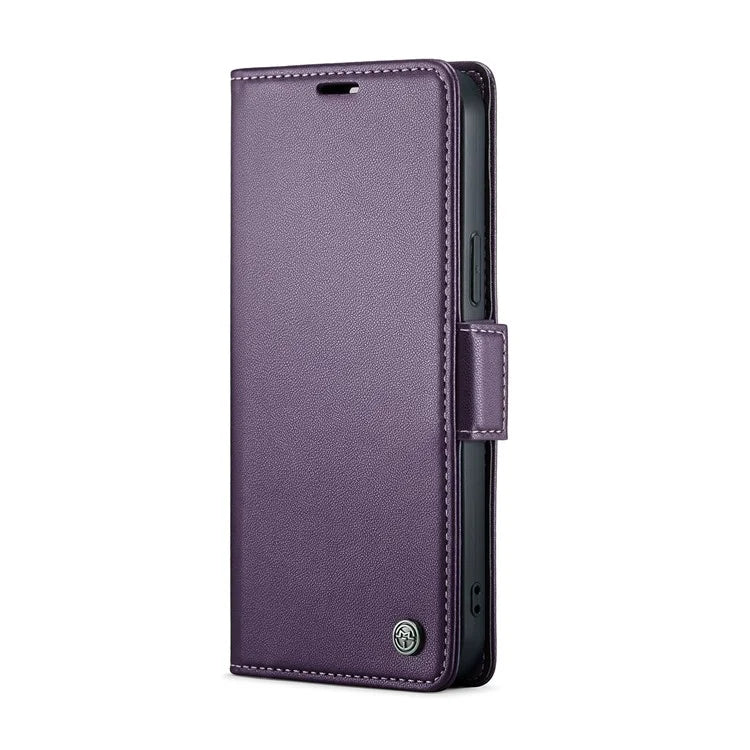 CASEME 023 Series For iPhone 16 Pro Max Case RFID Blocking Glossy Stand Phone Cover