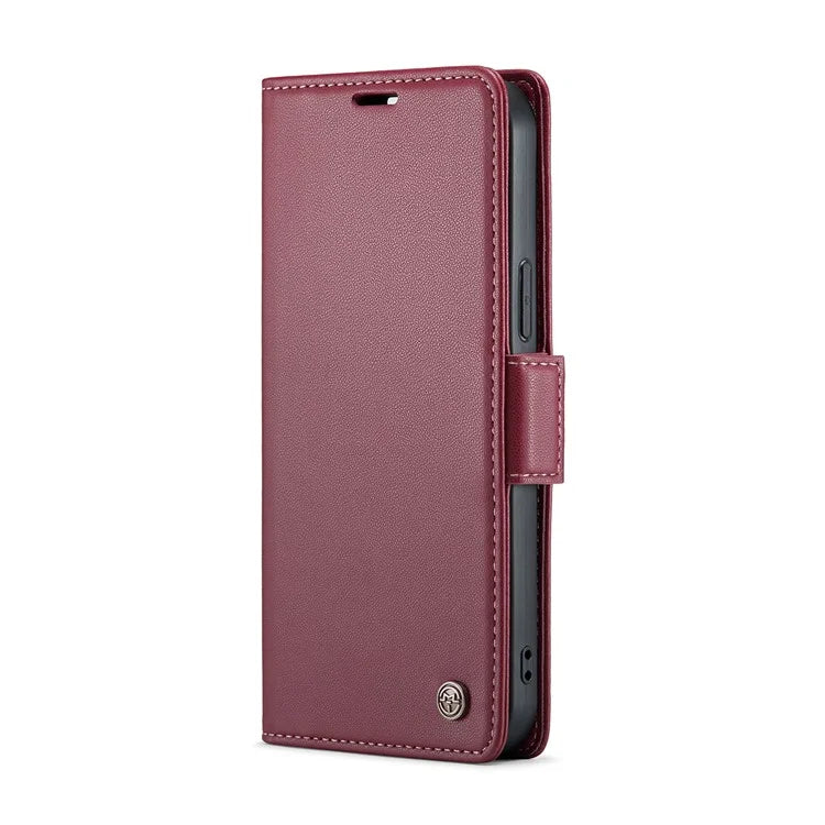 CASEME 023 Series For iPhone 16 Pro Max Case RFID Blocking Glossy Stand Phone Cover