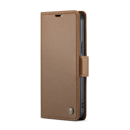 CASEME 023 Series For iPhone 16 Pro Max Case RFID Blocking Glossy Stand Phone Cover