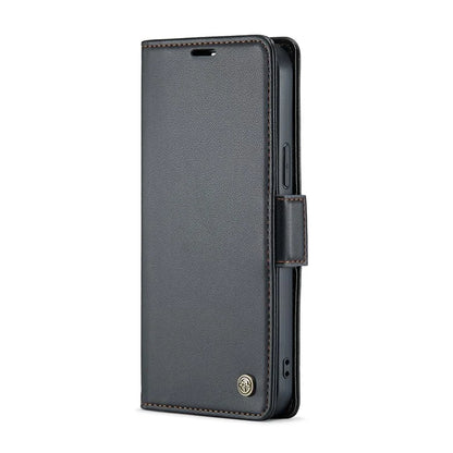 CASEME 023 Series For iPhone 16 Pro Max Case RFID Blocking Glossy Stand Phone Cover