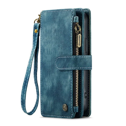CASEME C30 Series for iPhone 16 Pro Max Case Leather Phone Cover with 10 Card Holder Zipper Pocket