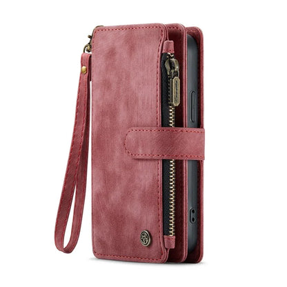 CASEME C30 Series for iPhone 16 Pro Max Case Leather Phone Cover with 10 Card Holder Zipper Pocket