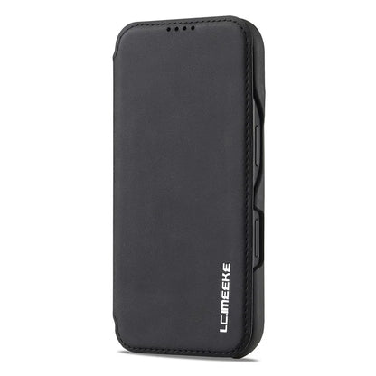LC.IMEEKE For iPhone 16 Plus Case Card Holder Stand Leather Phone Cover