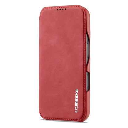 LC.IMEEKE For iPhone 16 Plus Case Card Holder Stand Leather Phone Cover