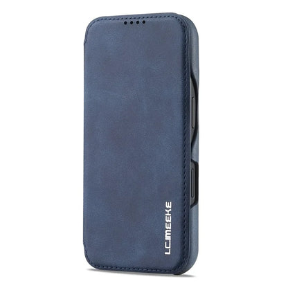 LC.IMEEKE For iPhone 16 Case Card Holder Stand Leather Phone Cover