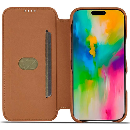 LC.IMEEKE For iPhone 16 Case Card Holder Stand Leather Phone Cover