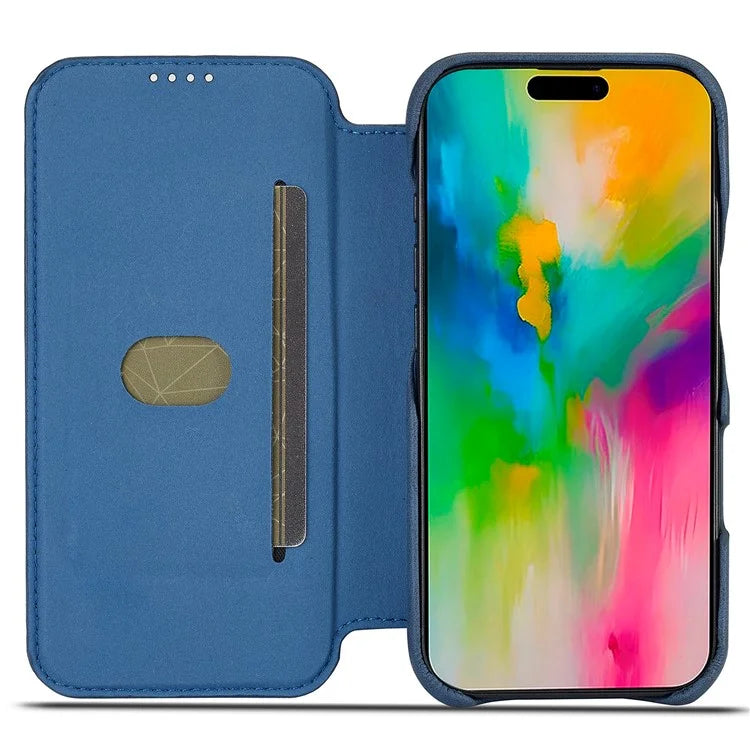 LC.IMEEKE For iPhone 16 Pro Max Case Card Holder Stand Leather Phone Cover