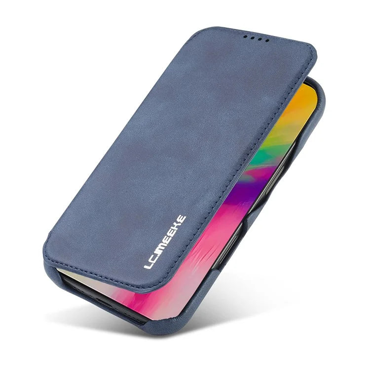LC.IMEEKE For iPhone 16 Pro Max Case Card Holder Stand Leather Phone Cover