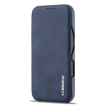 LC.IMEEKE For iPhone 16 Pro Max Case Card Holder Stand Leather Phone Cover