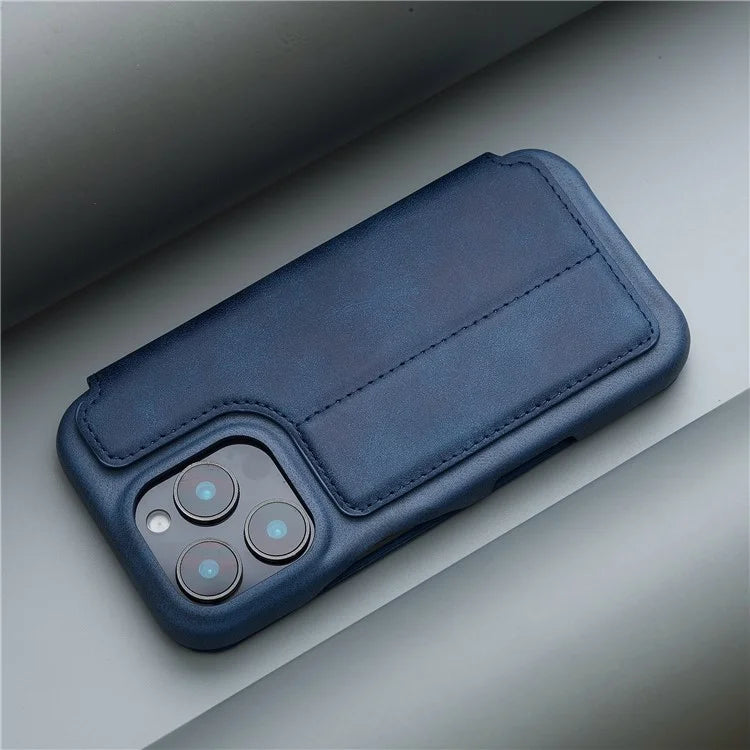 LC.IMEEKE For iPhone 16 Pro Max Case Card Holder Stand Leather Phone Cover