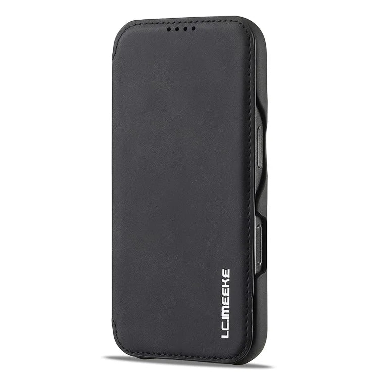 LC.IMEEKE For iPhone 16 Pro Max Case Card Holder Stand Leather Phone Cover
