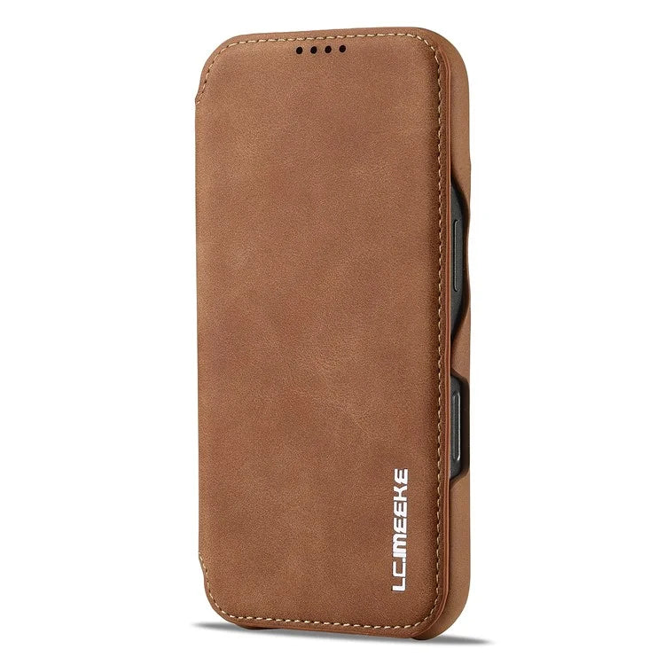 LC.IMEEKE For iPhone 16 Pro Max Case Card Holder Stand Leather Phone Cover