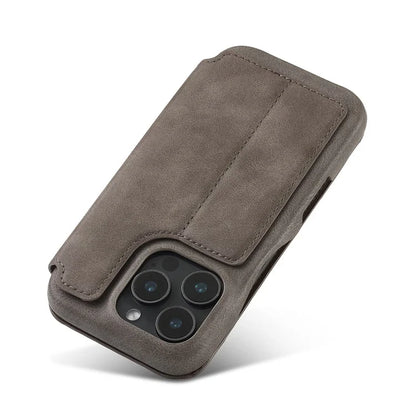 LC.IMEEKE For iPhone 16 Pro Max Case Card Holder Stand Leather Phone Cover