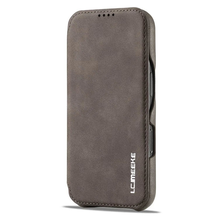 LC.IMEEKE For iPhone 16 Pro Max Case Card Holder Stand Leather Phone Cover