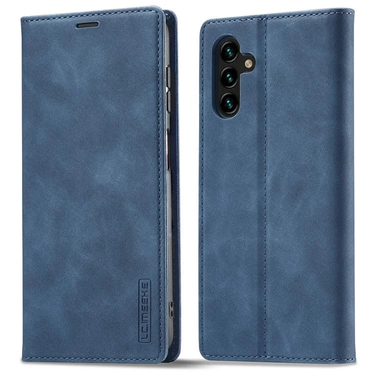 LC.IMEEKE For Samsung Galaxy S24 FE Case Wallet Microfiber Leather Phone Cover