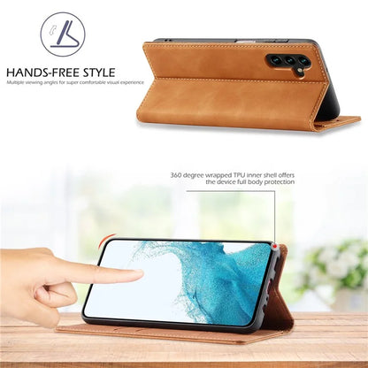 LC.IMEEKE For Samsung Galaxy S24 FE Case Wallet Microfiber Leather Phone Cover