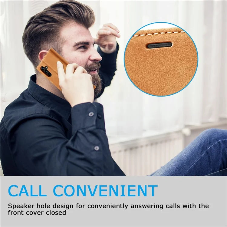 LC.IMEEKE For Samsung Galaxy S24 FE Case Wallet Microfiber Leather Phone Cover