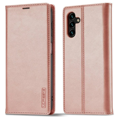 LC.IMEEKE For Samsung Galaxy S24 FE Case Wallet Microfiber Leather Phone Cover