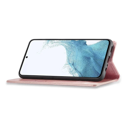 LC.IMEEKE For Samsung Galaxy S24 FE Case Wallet Microfiber Leather Phone Cover