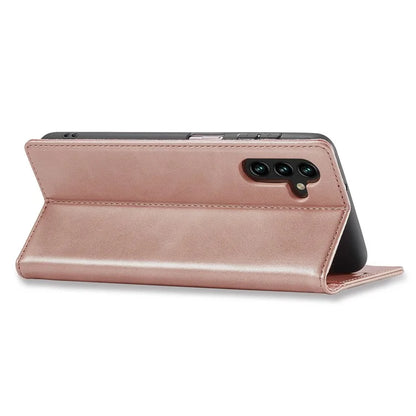 LC.IMEEKE For Samsung Galaxy S24 FE Case Wallet Microfiber Leather Phone Cover