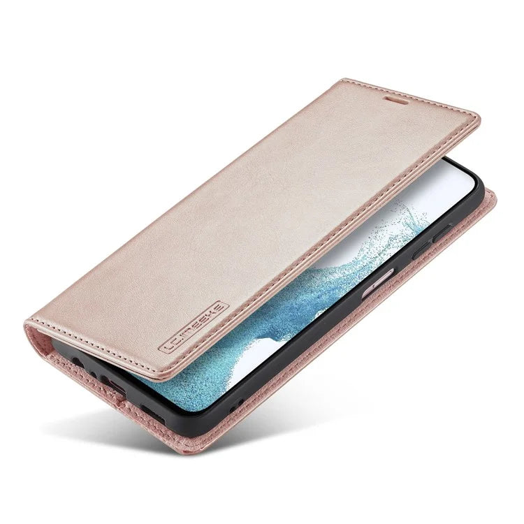LC.IMEEKE For Samsung Galaxy S24 FE Case Wallet Microfiber Leather Phone Cover