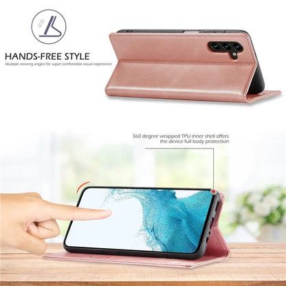 LC.IMEEKE For Samsung Galaxy S24 FE Case Wallet Microfiber Leather Phone Cover