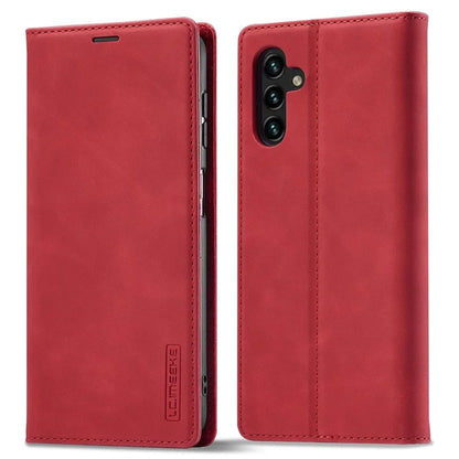LC.IMEEKE For Samsung Galaxy S24 FE Case Wallet Microfiber Leather Phone Cover