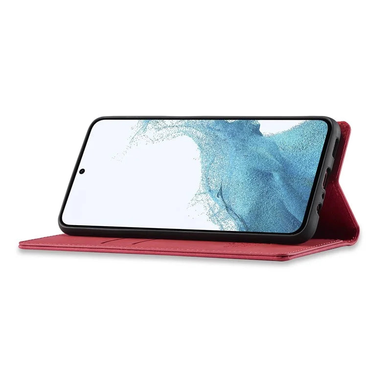 LC.IMEEKE For Samsung Galaxy S24 FE Case Wallet Microfiber Leather Phone Cover