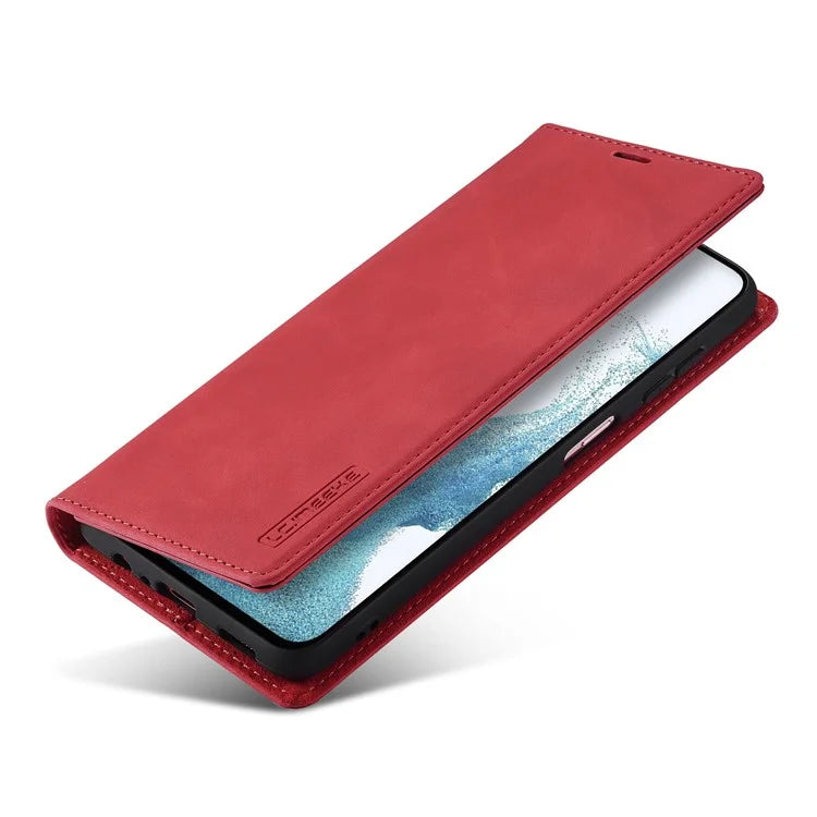 LC.IMEEKE For Samsung Galaxy S24 FE Case Wallet Microfiber Leather Phone Cover
