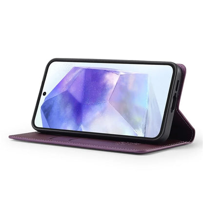 LC.IMEEKE L1 Series for Samsung Galaxy S24 FE Case PU Leather Wallet Stand Protective Phone Cover