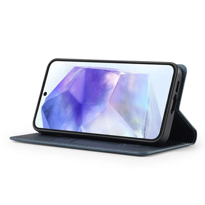 LC.IMEEKE L1 Series for Samsung Galaxy S24 FE Case PU Leather Wallet Stand Protective Phone Cover