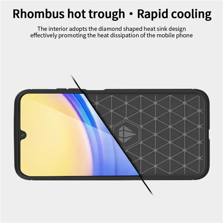 MOFI JK TPU Series-1 For Samsung Galaxy A16 5G Case Carbon Fiber Texture TPU Soft Phone Cover
