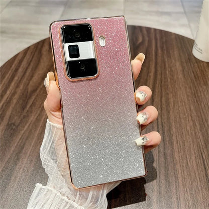 For Honor Magic Vs3 5G Case Sparkling Glitter Hard PC Phone Cover