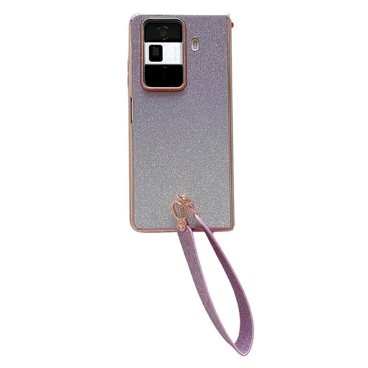 For Honor Magic Vs3 5G Case Glitter Bling Hard PC Phone Cover with Wrist Strap