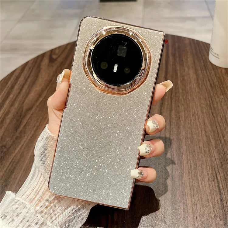 For Honor Magic V3 5G Case Sparkling Glitter Hard PC Phone Cover