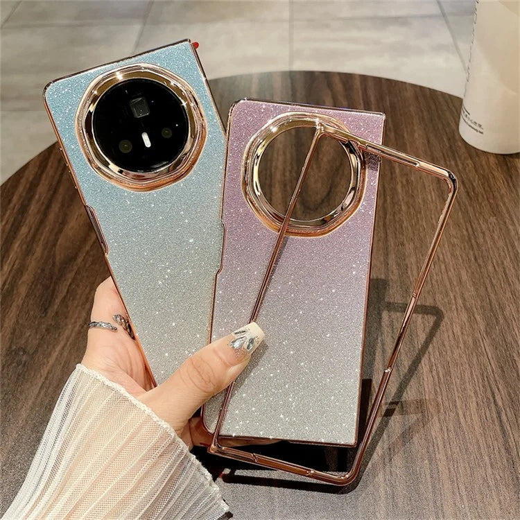 For Honor Magic V3 5G Case Sparkling Glitter Hard PC Phone Cover