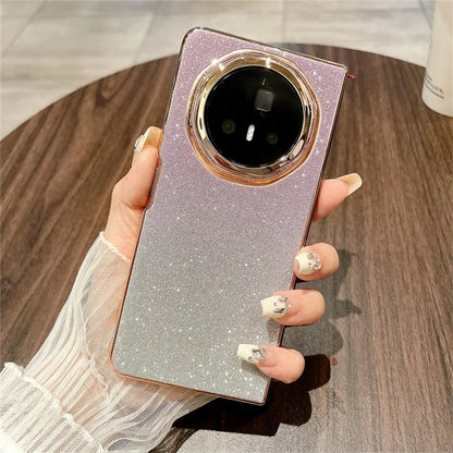 For Honor Magic V3 5G Case Sparkling Glitter Hard PC Phone Cover