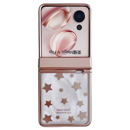 For Honor Magic V Flip 5G Case Protective Hard PC Stars Pattern Phone Cover