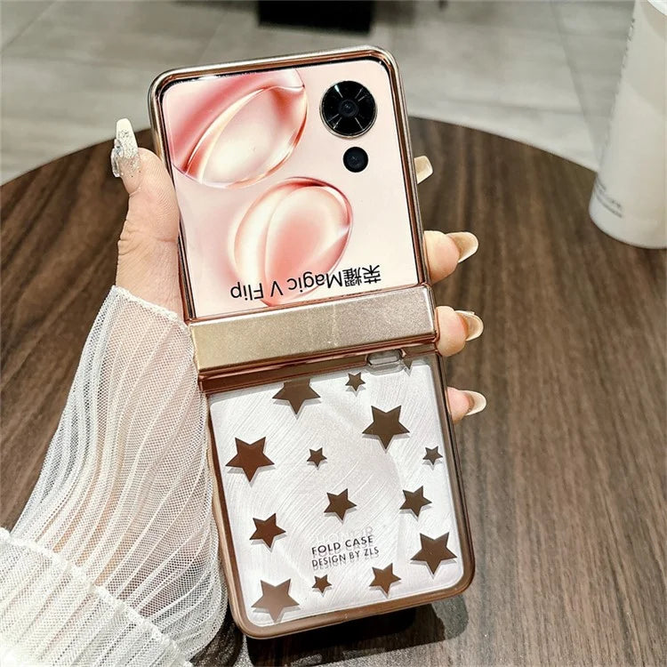 For Honor Magic V Flip 5G Case Protective Hard PC Stars Pattern Phone Cover