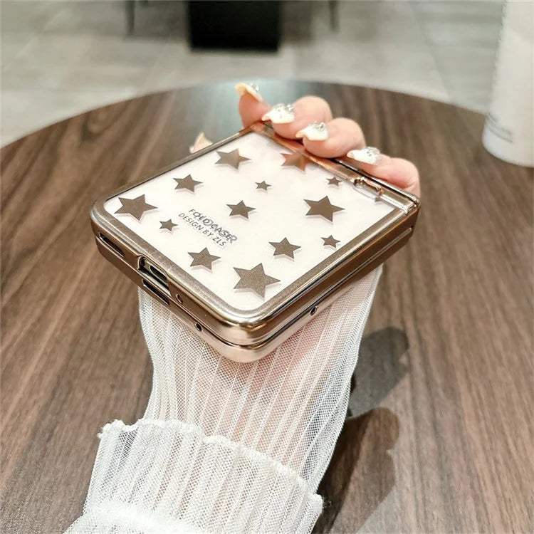 For Honor Magic V Flip 5G Case Protective Hard PC Stars Pattern Phone Cover
